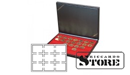 NERA M case with a light red tray for storing 9 slabbed coins sized 63×85 mm, certified by American grading companies.