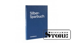 PRESSO Silver Savings Book for 6 x 20€ Commemorative Coins, Blue