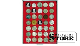 STANDARD numismatic box with 35 square compartments for coins/coin capsules up to 36 mm