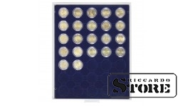 MARINE numismatic box with 35 compartments for 32 mm coin capsules