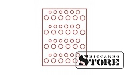 Numismatic box in RAUCHGLAS modification for 4 sets of German stamps (DM).