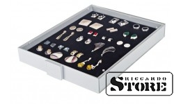 Collection box in STANDART modification with a black porous tray for placing badges, orders, and emblems.