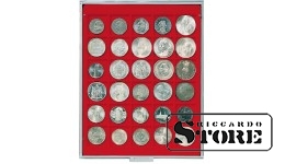 STANDARD Numismatic Box with 30 Square Compartments for Coins/Coin Capsules up to 38 mm