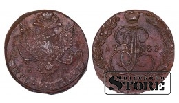 Krievijas Impērija, 5 kapeikas, 1783. gads, EM