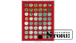 Numismatic box in STANDARD modification with 48 square compartments for coins/coin capsules up to 30 mm in diameter.