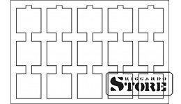 Dark blue tray for 15 coin frames 50×50 mm.