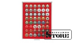 Numismatic box in STANDARD modification with 48 square compartments for coins/coin capsules up to 30 mm in diameter.