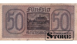 Saksamaa 50 Reichsmarki 1940-1945, Seeria D 1632044, XF+, P-R140