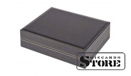 NERA XL cassette with 3 inserts and dark blue velvet-covered tablets for storing 18 euro coin sets.