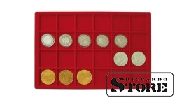 Large Numismatic Case with 8 Trays for 192 Coins/Coin Capsules with a Diameter of Up to 45 mm