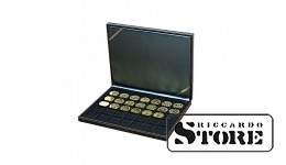 NERA M case with a black tray for 35 square cells to hold coins/coin capsules up to 36 mm in diameter.