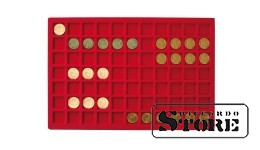 ALU numismatic case with 5 trays for 385 coins/coin capsules with a diameter of up to 24 mm.