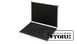 Numismatic case ALU for storing 35 coins/coin capsules up to Ø 36 mm, with a black insert. SPECIAL OFFER!