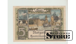 Германия, 5 марок, 1922 XF-AU MEMEL