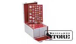 Aluminum case for coin boxes, 260 x 340 x 20 mm.