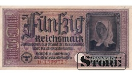 Saksamaa 50 Reichsmarki 1940-1945, Seeria D 1399727, XF+, P-R140