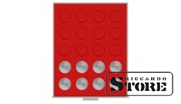 Numismatic box in STANDARD modification with 20 round cells for coins up to 38 mm in diameter.