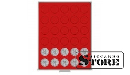 STANDARD numismatic box with 30 round compartments for coins up to 36 mm