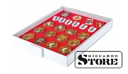 Collection box in STANDART modification with a red porous tray for placing badges, orders, and emblems.