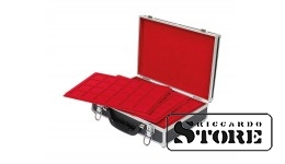 Large numismatic case with 8 trays for 280 coins/coin capsules with a diameter of up to 39 mm