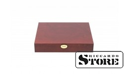 LINDNER natural wood case for storing 100 coin frames 50x50 mm, CARRÉE and OCTO capsules (Special Edition).