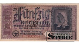 Saksamaa 50 Reichsmarki 1940-1945, Seeria D 1632044, XF+, P-R140