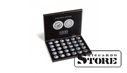 Presentation case for 30 German 5-euro collector coins in capsules, black