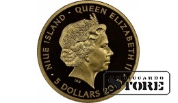 Niue, Elizabeth II (1952 - 2022). 2016 year G$5, Latvia Midsummer Festival, PF 69 Ultra Cameo, Top-pop #6636062-002, Gold