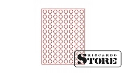 Numismatic box in RAUCHGLAS modification with 88 round compartments for coins up to 21.5 mm in diameter.