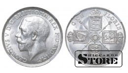 Suurbritannia Kuningas George V (1910 - 1936), 2 šillingit (florin) 1918, NGC MS 62