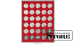 STANDARD numismatic box with 30 round compartments for coins up to 34 mm in diameter