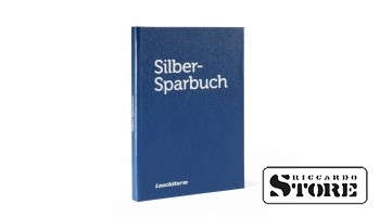 PRESSO Silver Savings Book for 6 x 20€ Commemorative Coins, Blue