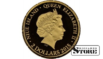 Niue, Elizabeth II (1952 - 2022). 2015 year G$2, Restoration of Lithuanian Independence, PF 70 Ultra Cameo, Top-pop #6636062-003