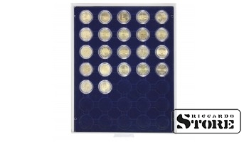 MARINE numismatic box with 35 compartments for 32 mm coin capsules