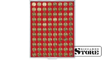 STANDARD Numismatic Box with 88 Round Cells for Coins up to 21.5 mm in Diameter