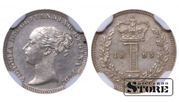 Великобритания Королева Виктория (1838 - 1901), 1 Пенни 1885, NGC MS 62