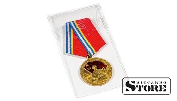 Protective Pocket for Medals, Medallions, and Decorations up to 50x100 mm, Pack of 50