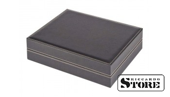 NERA XL cassette with 3 inserts and dark blue velvet-covered tablets for storing 18 euro coin sets.