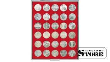 STANDARD numismatic box with 30 round compartments for coins up to 36 mm