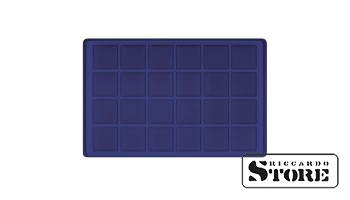 Tray for 24 coins with a diameter of up to 45 mm, dark blue