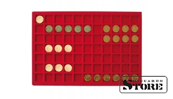 ALU numismatic case with 5 trays for 385 coins/coin capsules with a diameter of up to 24 mm.