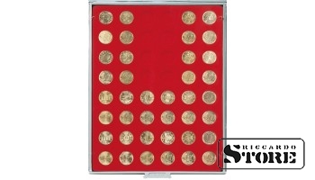 STANDARD Numismatic Box with 48 Round Compartments for Coins up to 24.25 mm in Diameter