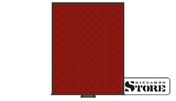 Numismatic box in RAUCHGLAS modification with 88 round compartments for coins up to 21.5 mm in diameter.