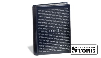 coin Wallet ROUTE 96 with 8 coin sheets each for 12 coins, blue