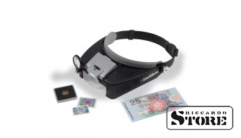 LED headband magnifier FOKUS with 1.5x up to 8x magnification