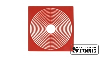 Distance inserts 67x67 mm, red color, set of 10 inserts.