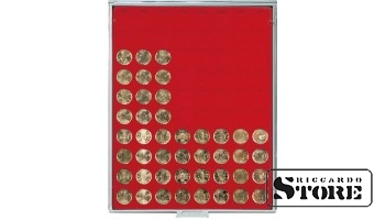 STANDARD numismatic box with 80 round compartments for coins with a diameter up to 22.25 mm.