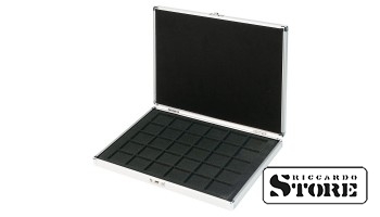 ALU Numismatic Case for Storing 30 Coins/Capsules up to Ø 38 mm with Black Tray - SPECIAL OFFER