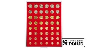 Numismatic box in STANDARD modification for 6 annual sets of euro coins.