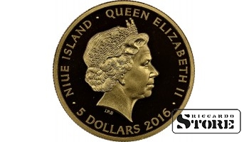 Niue, Elizabeth II (1952 - 2022). 2016 year G$5, Latvia Midsummer Festival, PF 69 Ultra Cameo, Top-pop #6636062-002, Gold